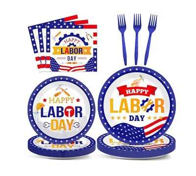 American Holiday Patriotic Bàn trang trí bàn trang trí đồ ăn vui vẻ